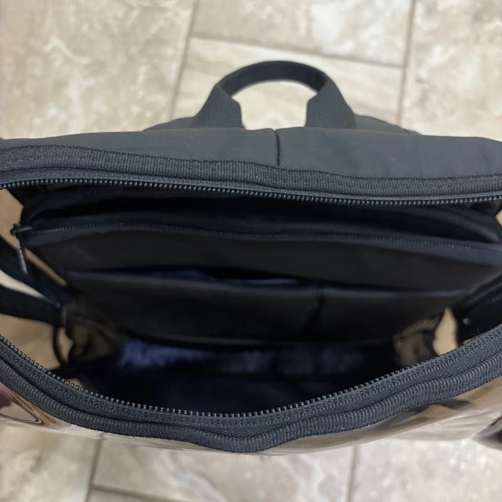 Himz Warrior Transparent Black PVC Backpack Men Stadium Approved Bag
